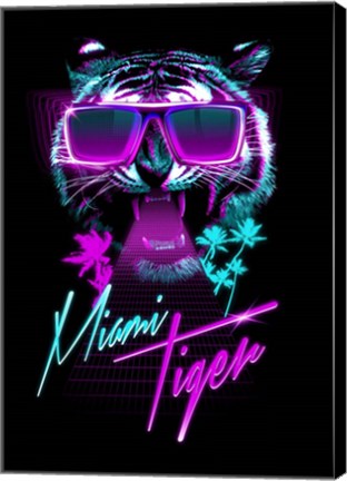 Framed Miami Tiger Print