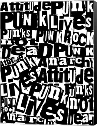 Framed Punk Lives Print