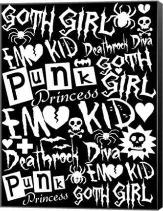 Framed Subculture Girl Print