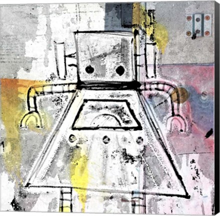 Framed Girly Bot Print