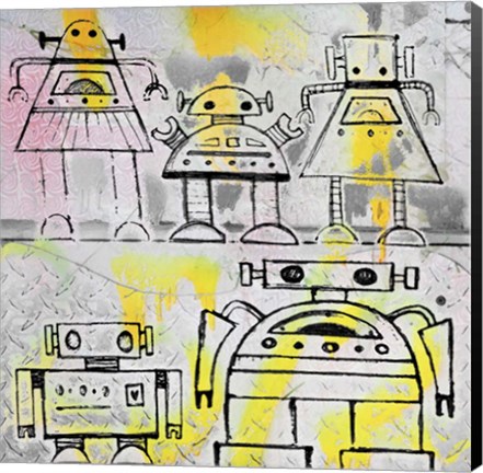Framed Robot Family Print