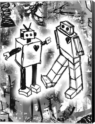 Framed Robot Love Print