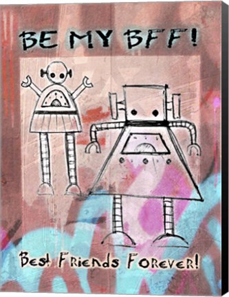 Framed Best Friends Forever Print