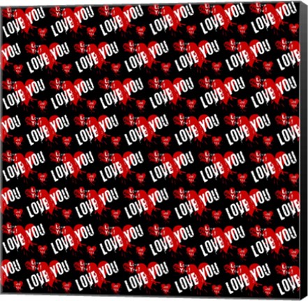 Framed Love You 2 Print