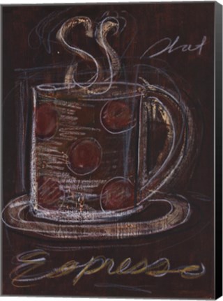 Framed Espresso Sketch Print