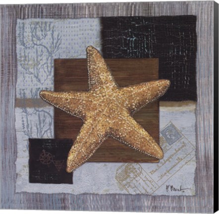 Framed Westport Beaded Starfish Print