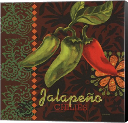 Framed Chiles Jalepeno Print