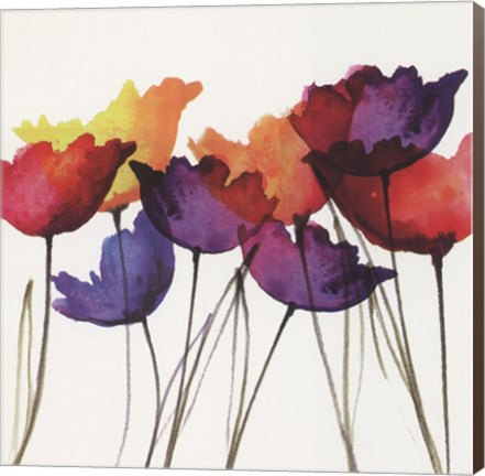 Framed Watercolor Garden 4 Print