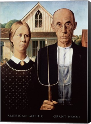 Framed American Gothic Print