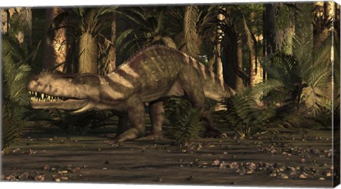 Framed Large Prestosuchus Moves Through The Brush Print