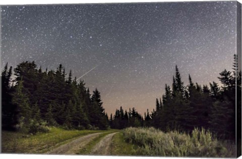 Framed Meteor and Big Dipper, Mount Kobau, Canada Print