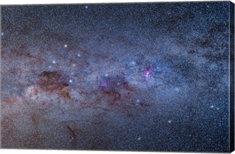 Framed Milky Way through Carina and Crux Print