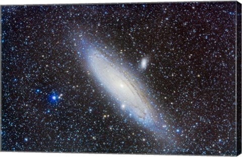 Framed Andromeda Galaxy with Companions Print