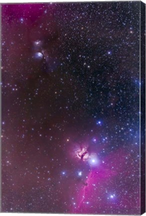 Framed Messier 78 &amp; Horsehead Nebula in Orion Print