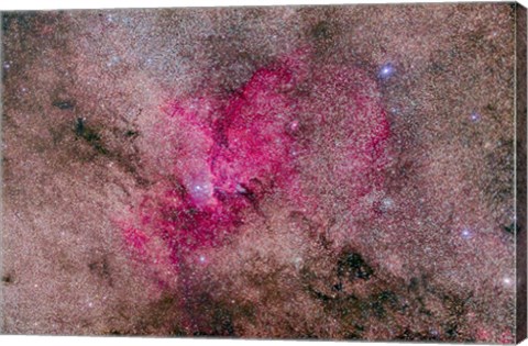 Framed NGC 6193 Nebulosity in Ara with several open Clusters Print