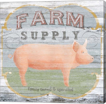 Framed Farm Supply II Print