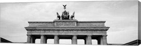 Framed Low angle view of Brandenburg Gate, Pariser Platz, Berlin, Germany Print