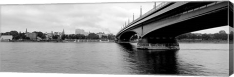 Framed Kennedy Bridge on Rhine River, Bonn, North Rhine Westphalia, Germany Print