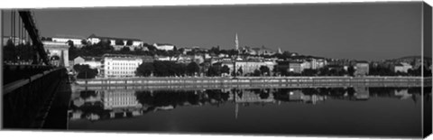 Framed Chain Bridge, Budapest, Hungary Print