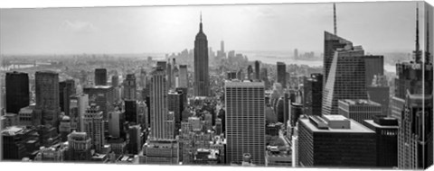 Framed Aerial view of cityscape, NY Print