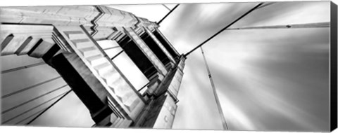 Framed Low angle view of details of Golden Gate Bridge, San Francisco, California Print