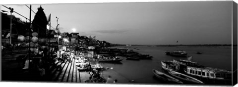 Framed Varanasi, India (black &amp; white) Print