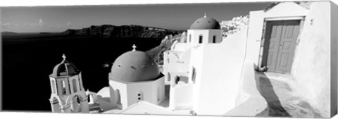 Framed Church in a city, Santorini, Greece Print