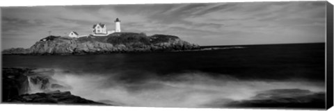 Framed Nubble Lighthouse, York, York County, Maine Print