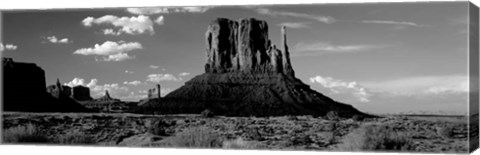 Framed Mittens, Monument Valley Tribal Park, Utah Print