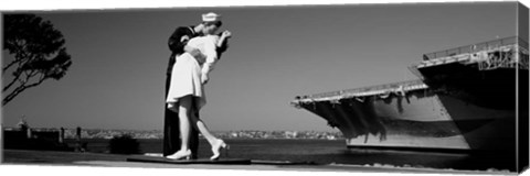 Framed Unconditional Surrender, San Diego Aircraft Carrier Museum, San Diego, California Print