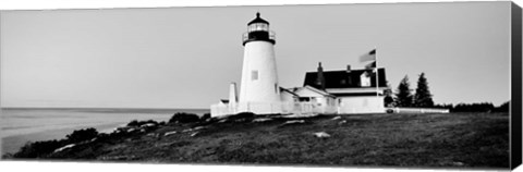 Framed Pemaquid Point Lighthouse, Bristol, Lincoln County, Maine Print