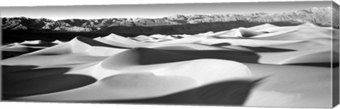 Framed Sand dunes in a desert, Death Valley National Park, California Print