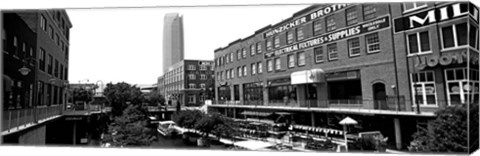 Framed Bricktown Mercantile, Oklahoma City, Oklahoma Print