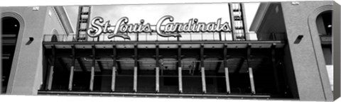 Framed Low angle view of the Busch Stadium in St. Louis, Missouri Print