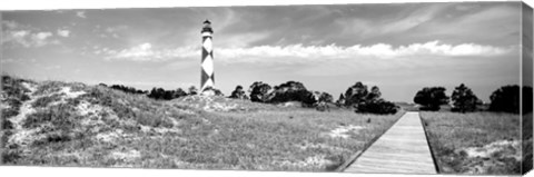 Framed Cape Lookout Lighthouse, Outer Banks, North Carolina Print