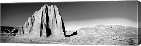 Framed Cliff in Capitol Reef National Park against blue sky, Utah Print