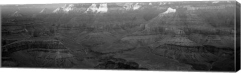 Framed Rock formations on a landscape, Hopi Point, Grand Canyon National Park, Arizona Print