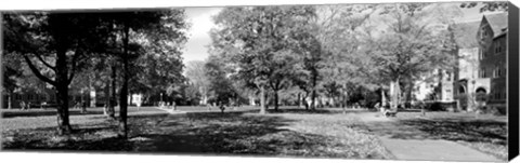 Framed Group of people at University of Notre Dame, South Bend, Indiana Print