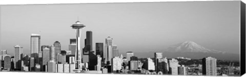 Framed Skyline, Seattle, Washington State Print