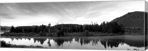 Framed Wyoming, Grand Teton Park, Ox Bow Bend Print