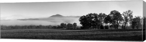 Framed Fog over mountain, Cades Cove, Great Smoky Mountains National Park, Tennessee Print