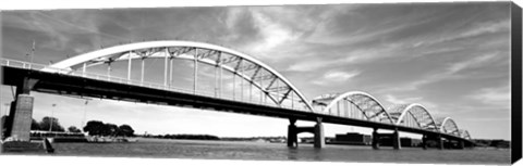 Framed Low angle view of a bridge, Centennial Bridge, Davenport, Iowa Print