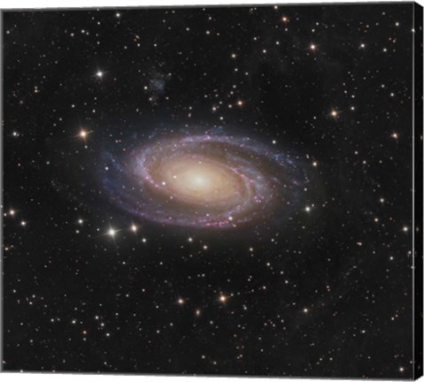 Framed Messier 81 spiral galaxy in the Constellation Ursa Major Print