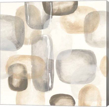 Framed Neutral Stones II Print