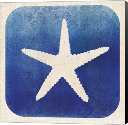 Framed Watermark Starfish Print