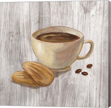 Framed Coffee Time II on Wood Print