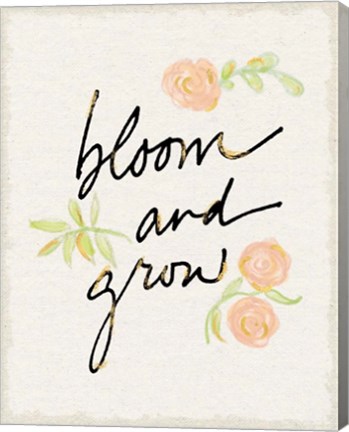 Framed Bloom and Grow Print