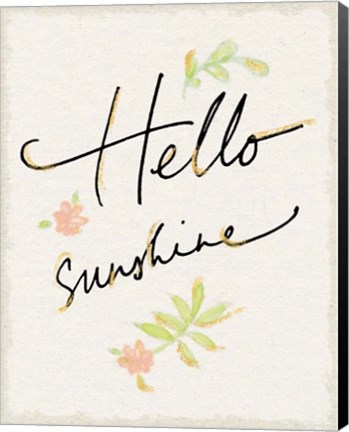 Framed Hello Sunshine Print