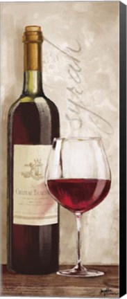 Framed Wine in Paris VI Print