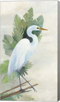 Framed Standing Egret I Print